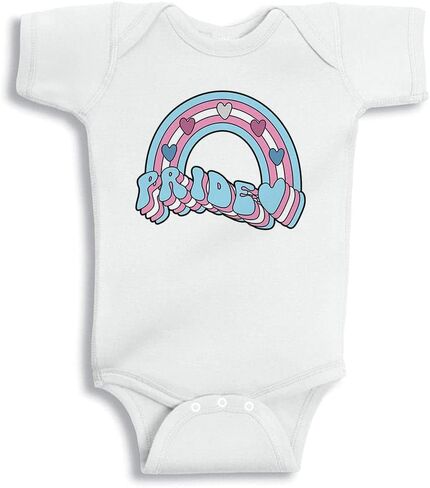 Rainbow Trans Pride Baby Infant Bodysuit in Saudi Arabia