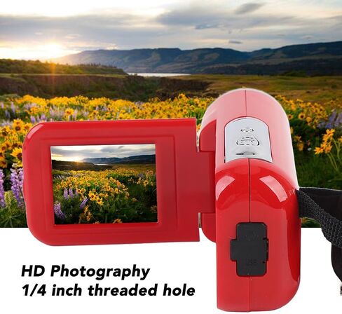 Digital Video Camera 2 Inch Color Screen 1080P 16MP 16x Zoom DV Camcorder for Travel Campus Growth Record (shenruifafmgduozv92-12) in Kuwait