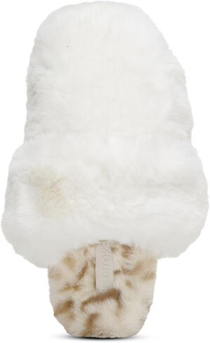 Aetrex Misty Orthopedic Fluffy Slippers - Womens Slippers Adjustable Crossed Straps Arch Support Memory Foam Fluffy Slippers for Women in Saudi Arabia