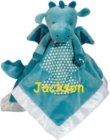 Personalized Little Blue Dragon Lil Snuggler Plush Blanket with Custom Name in Saudi Arabia