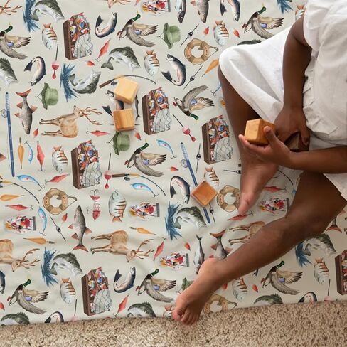 Vintage Hunting Fishing Baby Blanket for Girl Boy Fishing Hunting Deer Ducks Receiving Blanket Hunting Animal Flannel Swaddle Blanket for Nursery Stroller Toddler Newborn Crib Bed Blanket 30x40 in Kuwait