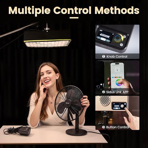 Amaran Pano 60C RGBWW Video Panel Light,Color Temperature 2500K-7500K,60W,CCT 2,300K-10,000K,12 Lighting Efects,App Control,Support USB-C PD,with Softboxes and Carrying Case (Amaran Pano 60c) in Saudi Arabia