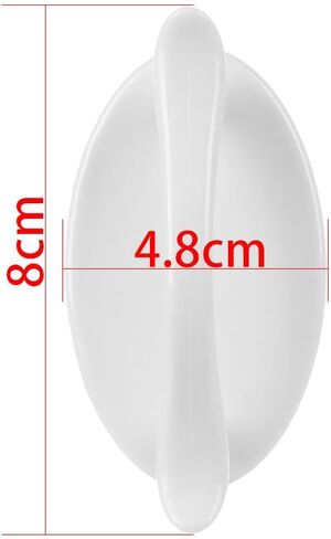 Cupboard Handles,Aluminum Alloy Kitchen Cabinet Door Handle,Self-Adhesive Wardrobe Pulls Handle Paste Door Handles Window Cabinet Drawer Knob Furniture Hardware,(1PCS White) in Saudi Arabia