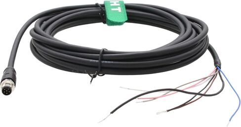 M8 for Basler Camera ace 2 V, Boost R, Racer 2 S, Vision System Sensor Industrial Automation Control, 6 Pin A-Coded, Shielded, 5m in Saudi Arabia