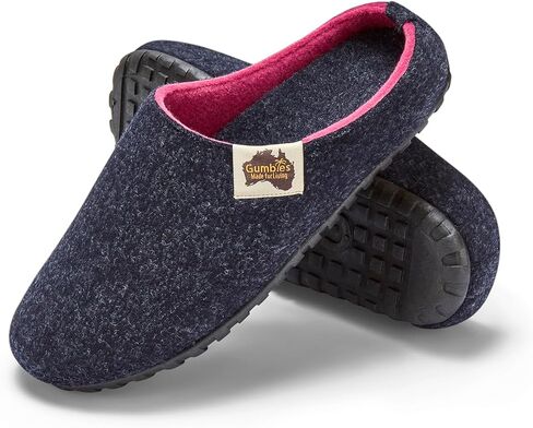 Gumbies Unisex Slipper Outback - Indoor Outdoor Eco-Friendly Felt Upper, Recycled Rubber Sole in Saudi Arabia