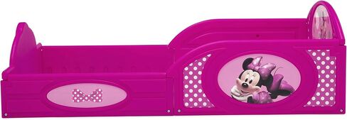 Delta Children Disney Minnie Mouse Plastic Sleep and Play Toddler Bed with Attached Guardrails in Saudi Arabia