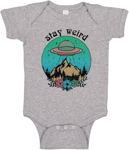Stay Weird Alien UFO Baby Infant Bodysuit in Saudi Arabia