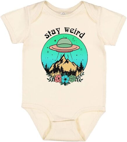 Stay Weird Alien UFO Baby Infant Bodysuit in Saudi Arabia