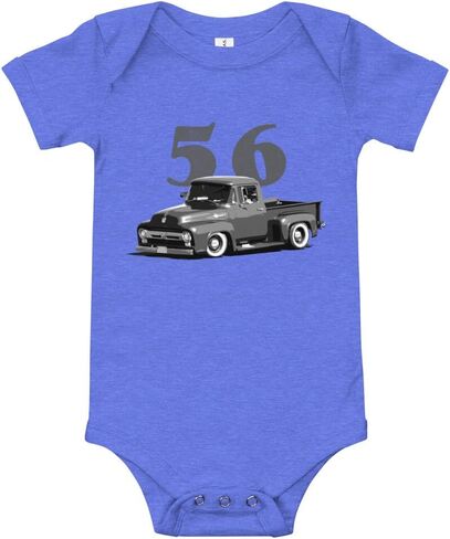 1956 F100 Antique Pickup Truck baby onesie short sleeve one piece in Saudi Arabia