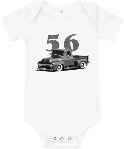 1956 F100 Antique Pickup Truck baby onesie short sleeve one piece in Saudi Arabia