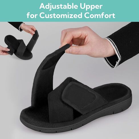 Women's Open-toe Slippers with Arch Support and Adjustable Strap, Summer House Shoes for Women Indoor/Outdoor in Saudi Arabia