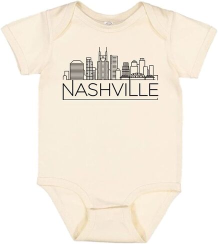 TATY Kids Skyline Nashville Tennessee Baby Infant Bodysuit in Saudi Arabia