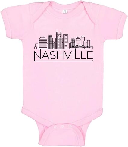 TATY Kids Skyline Nashville Tennessee Baby Infant Bodysuit in Saudi Arabia