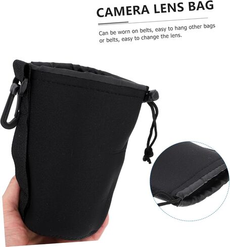 2PCS Camera Lens Lens Bagous Neoprene Carmsring Bage لحجم تخزين الكاميرا بقطر 11 سم 9 سم قطره in Kuwait