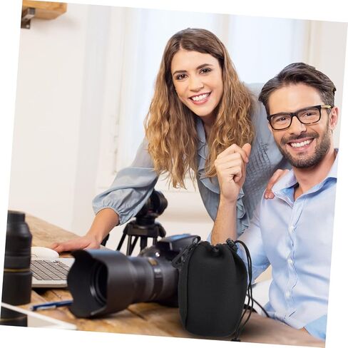 2PCS Camera Lens Lens Bagous Neoprene Carmsring Bage لحجم تخزين الكاميرا بقطر 11 سم 9 سم قطره in Kuwait