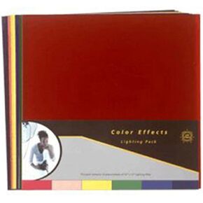 Lee Filters Color Effects Pack, 12 Sheet Pack of Pre-cut 12x12" Lighting