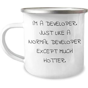 Developer Gifts I'm A Developer Just Like A Normal Developer Except Much Hotter Funny Valentine's Unique Gifts for Developer Lovers from Friends