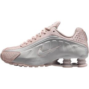 Nike Shox R4 Shoes (AR3565-600, Barely Rose/Metallic Platinum)