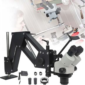 Micro Inlaid Mirror,Multi-Directional Microscope,Microscope Jewelry Tools,Microscope Microscope Gem Diamond Setting Machine (77mm)