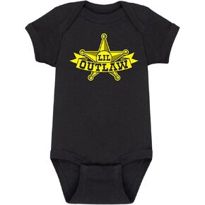 Instant Message - Lil Outlaw Cool Funny Baby One Piece