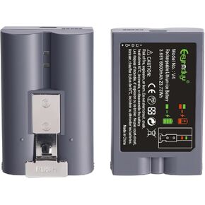 2-Pack of V4 Batter,Suitable for Ring-Doorbell Camera 2/3/3 Plus/4(Second and thirdgenerations) Hanging Battery 3.65V 6500mA (doorbell 2)
