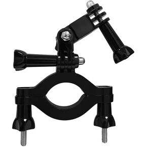 Reflex Camera Bike & Motorcycle Handlebar Mount for GoPro Hero 12-5, DJI Osmo Action – Heavy-Duty Clamp, 360° Adjustable, Anti-Vibration Action Camera Holder for 1.38–2.5" Bars