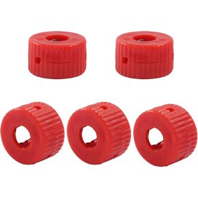 6mm Hole Screw Ring Bit Pocket Size for Metal Screwdriver Bits and Tips, 5 Pcs Black