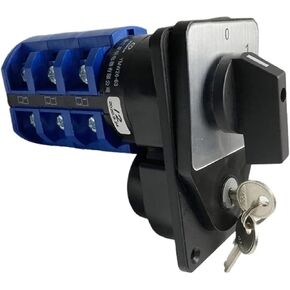 LW26-63/3 Off-ON with Key 63A 690V Circuit Control Motoer Selector Three Poles YMW26 Changeover Rotary Cam Switch(Customize)