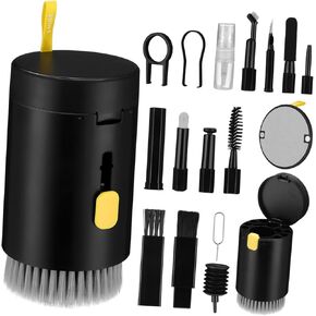 POPETPOP 1 Set Device Cleaning Kit Electronics for Earphones Headsets Laptops Cameras Keyboards with Integrated Carrying Case