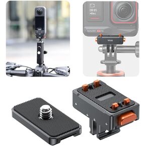 Quick Release Mount for Insta360 Ace Pro 2/Ace Pro/Ace/ONE X4/ONE X3/ONE X2/Gopro Hero 12,Aluminum Alloy Magnetic Mount Adapter,Quick Release Adapter Mount
