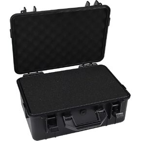 Camera Hard Case with Foam Protective Case Hard Shell Cases for Electronics Camera Large Travel Equipment Cases Waterproof Storage Box, 15" L x 10" W x 6" H