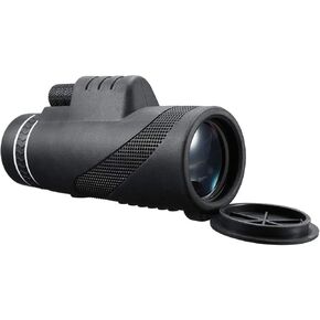Portable Monocular 40X60 Dual-Focus Optics Zoom Monocular Telescope Waterproof for Outdoor, Black