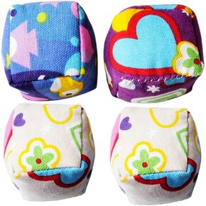 4Pcs Sandbag Throwing Game Props for Boys for Outdoor Fun and Coordination Exercise Random Color