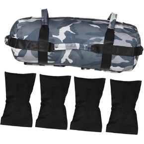 BESTonZON 1Set Camouflage Exercise Sandbag Portable Weight Training Bag for Workouts Weather Resistant Design Lightweight Easy to Carry for Fitness Enthusiasts