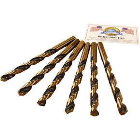 Drill Hog USA 3/8" Drill Bit HI-Molybdenum M7 6 Pack