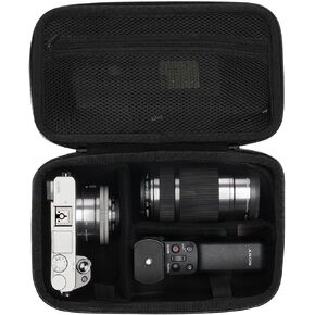 Hard Carrying Case Compatible with Sony Alpha a6000 / a6100 / a6200/a6300 / a6400 / a6500 / a6600 Mirrorless Digital Camera Case (Plus Size)