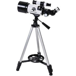 الأطفال والكبار PortableTeleScope ، تلسكوب الانكسار 70 مم مع نطاق ترايبود ومكتشف ، حقيبة ظهر ومرشح القمر ، فتحة 70 مم ، 3x بارل