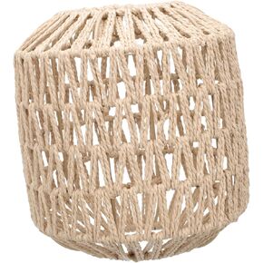 ARTIBETTER Chinese Style Lamp Cover Reusable Light Shade Rustic Rope Design for Home Shop Bar Decor Vintage Chandelier Cover for Cozy Atmosphere