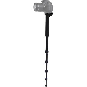 Aluminum Alloy Monopod Camera Stand, 65 Extendable Monopod for Camera with 1/4 and 3/8 Screws, 5 Segment Mono Pod Tripod for Cameras, Includes Bag