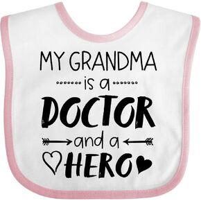 inktastic My Grandma Is a Doctor and a Hero Baby Bib