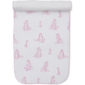 Kissy Kissy Baby Girls Infant Graffe Grace Print Burp Pad