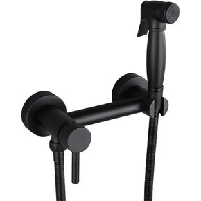 Sprayer Brass Portable HandheldSprayer for Toilet Black Baby Cloth Diaper Sprayer for Hot and Cold Water Portable Spray Attachment withHose for Feminine Wash