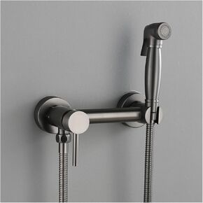 Sprayer Gun Gray Portable HandheldSprayer for Toilet Brass Baby Cloth Diaper Sprayer for Hot and Cold Water Portable Spray Attachment withHose for Feminine Wash,A(B)