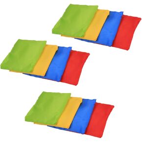 YARNOW 12Pcs Ball Cloth Sandbags for Outdoor Games Fun Throwing Sandbag for Childrens Coordination and Playtime Activities Random Color