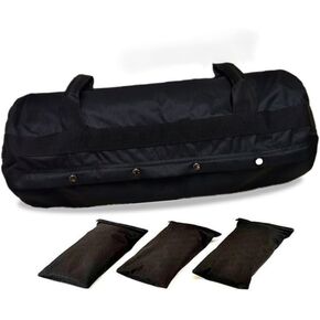 Mikikit 1 PC Heavy Duty Adjustable Workout Sandbags Exercise Sandbags with Handles for Versatile Training Durable for Home Gym Cross Training Black