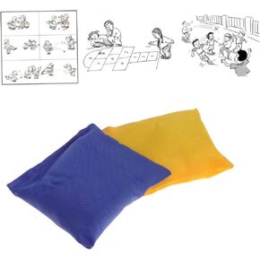 SUPVOX 2Pcs Lightweight Flat Shape Sandbags for Color for for Fun Activities