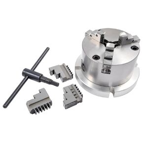 HHIP 3" 3-Jaw Self-Centering Lathe Chuck with 5" Back Plate (3906-2417)