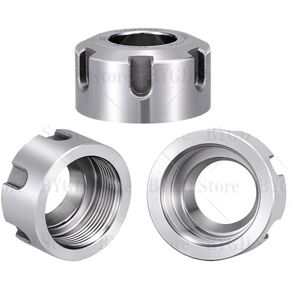 1pc ER8 ER11 ER16 ER20 ER25 ER32 ER40 A M UM Nut ER Collet Chuck Nut for SK40 BT40 NT HSK Tool Holder Bracket Tool Extension Rod NUT(Black,ER40UM (M50x1.5P))