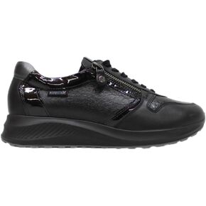 Mephisto Womens Kim Leather Black Mix Trainers 7.5 US