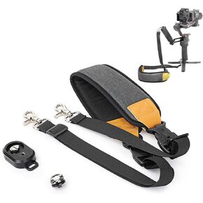 Neck Shoulder Strap for DJI RS 3/RS 4/RS4 PRO Mini Gimbal Lightweight Stabilizer for Canon/Sony/Panasonic/Nikon/Fujifilm Lanyard Accessories Cushion Lanyard Dual Hook Adjustable